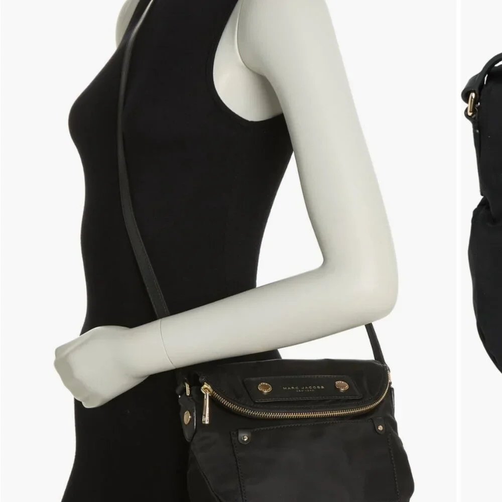 Marc Jacobs Preppy Nylon Natasha Crossbody Bag with Gold Accents - Picture 10 of 10